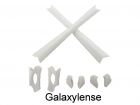 Galaxy Replacement Nose Pads & Earsocks Rubber Kits For Oakley Flak Jacket,Flak Jacket XLJ White Color